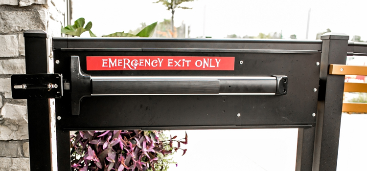 emergency push bar installation in Alameda